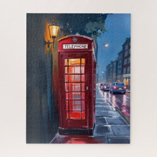 Puzzle Cabina telefónica roja de Londres Inglaterra Arte 