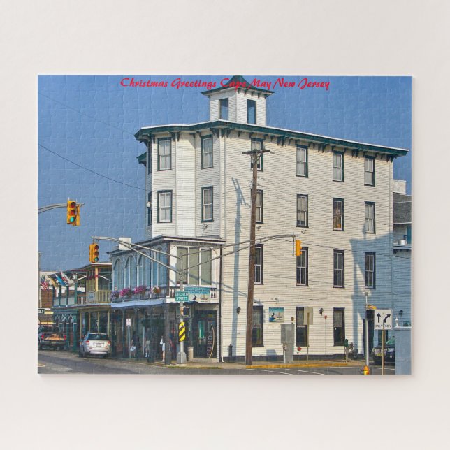 Puzzle Cabo May New Jersey. Saludos de Navidad (Horizontal)