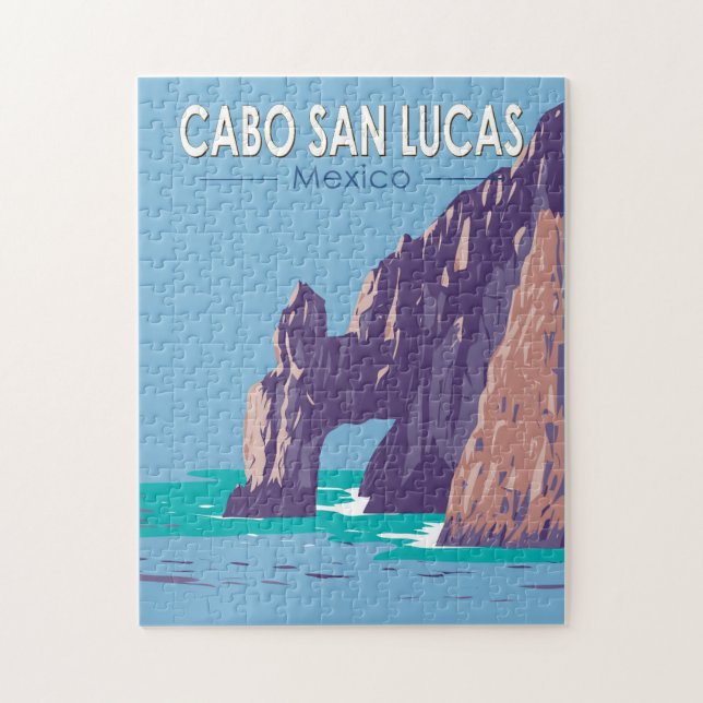 Puzzle Cabo San Lucas Arch México Viaje de arte (Vertical)