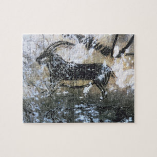 Puzzle Cabra o gamuza, pintura de la roca en el cuarto