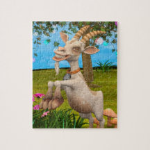 Cabrito de dibujos animados divertidos arte de jar