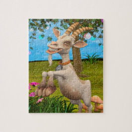 Puzzle Cabrito de dibujos animados divertidos arte de jar