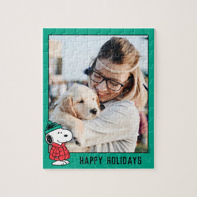 Puzzle Cacahuetes | Snoopy Winter Coat | Añadir tu mensaj (Vertical)