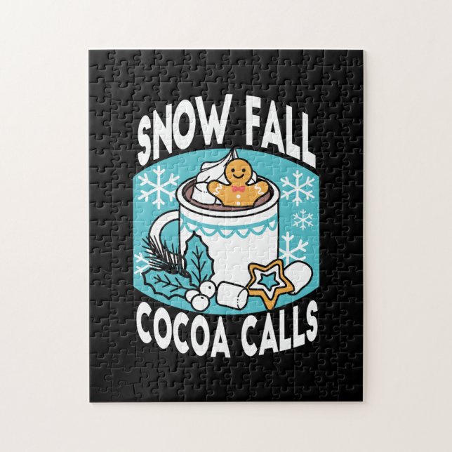 Puzzle Cacao caliente y encanto invernal - Llamadas de ca (Vertical)