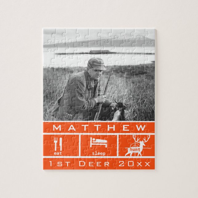 Puzzle Cacería personalizada de sueño de comer primero Ke (Vertical)