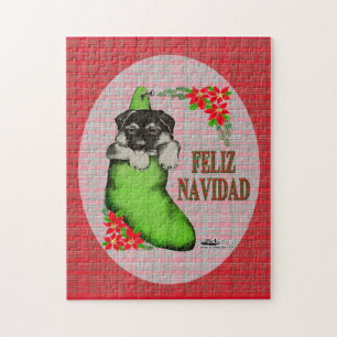 Puzzle Cachorrito Feliz Navidad