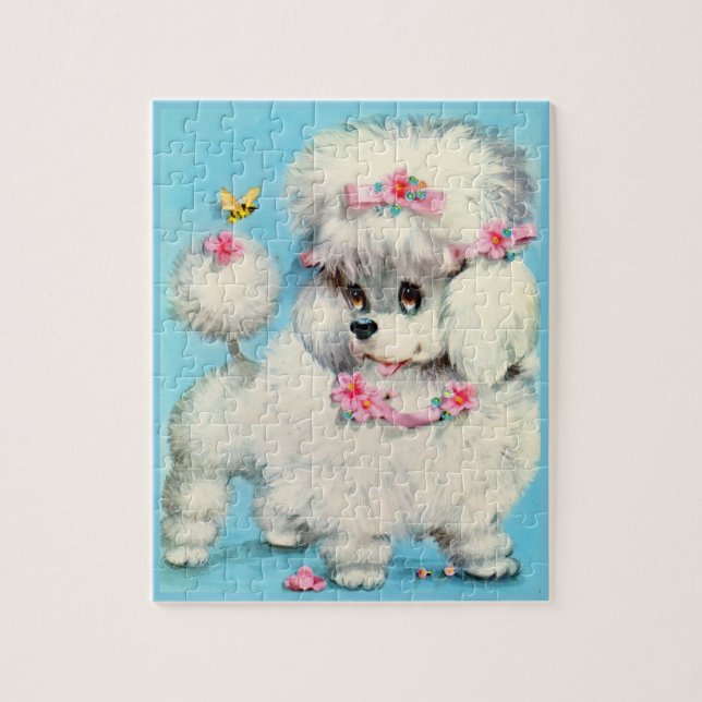 Puzzle cachorro de abeja y de perro (Vertical)