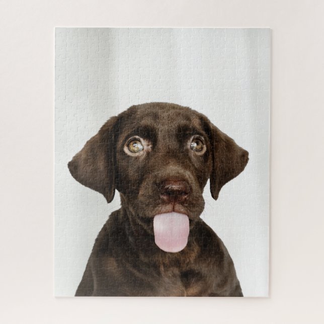 Puzzle Cachorro de chocolate Brown Lab (Vertical)