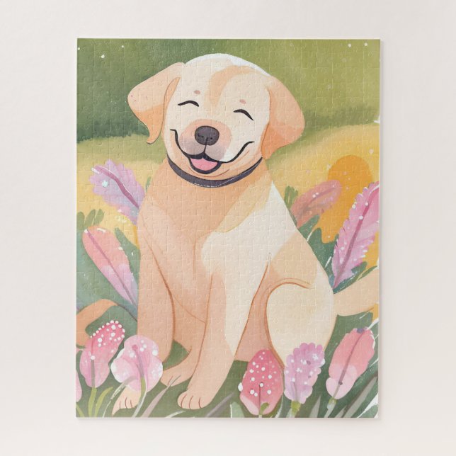 Puzzle Cachorro de Labrador Retriever | Perro Lab Cute Ac (Vertical)