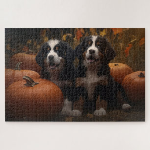 Puzzle Cachorro de montaña de Berna Delicia de otoño de c