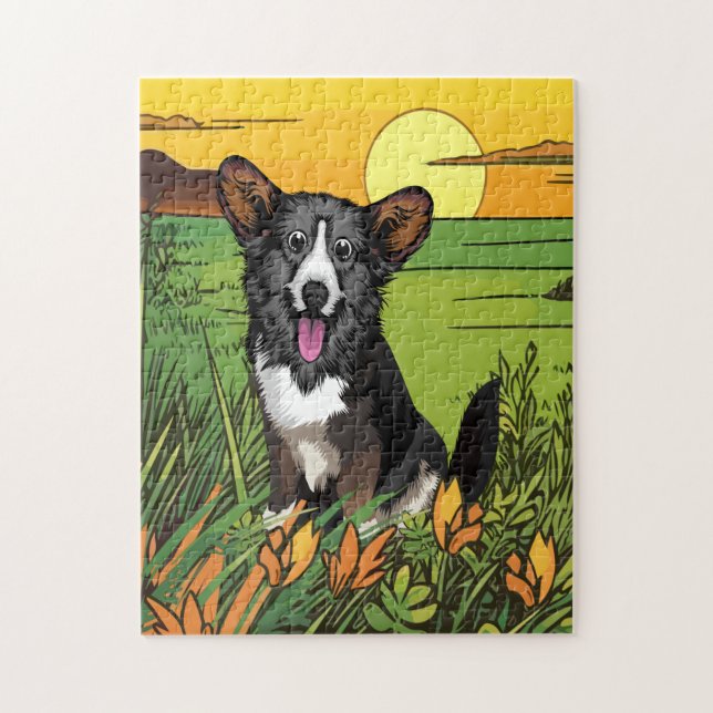 Puzzle Cachorro de Welsh Corgi (Vertical)