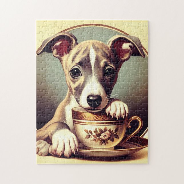 Puzzle Cachorro de Whippet (Vertical)