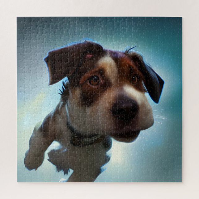 Puzzle Cachorro en el espacio (Vertical)
