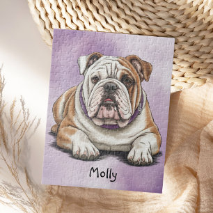 Puzzle Cachorro Inglés Personalizado Adorable