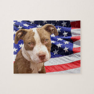 Puzzle cachorro Pitbull americano