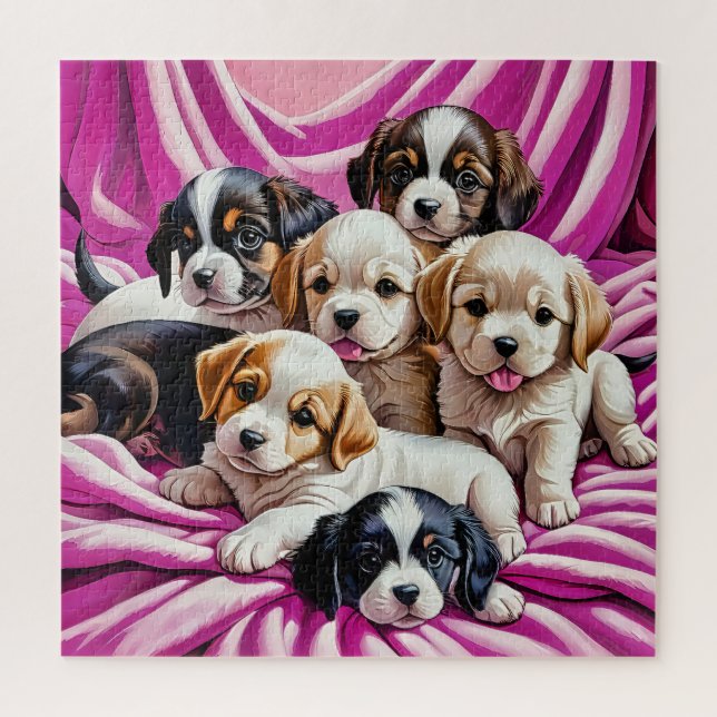 Puzzle Cachorros Adorables (Vertical)