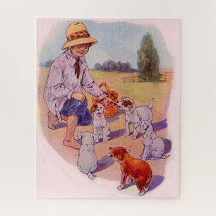 Puzzle Cachorros de alimentación de los años 1930