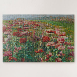 Puzzle Cachorros en flor - Olga Wisinger-Florian