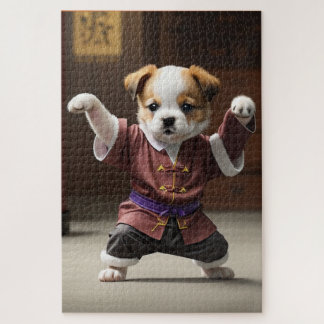 Puzzle cachorros maestros de kung-fu