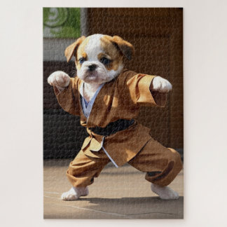 Puzzle cachorros maestros de kung-fu