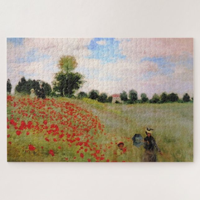 Puzzle Cachorros rojos de Monet - Parasol de campo de ado (Horizontal)