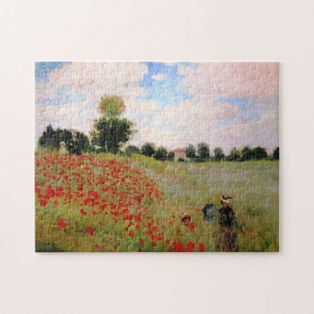 Puzzle Cachorros rojos de Monet - Parasol de campo de ado (Horizontal)