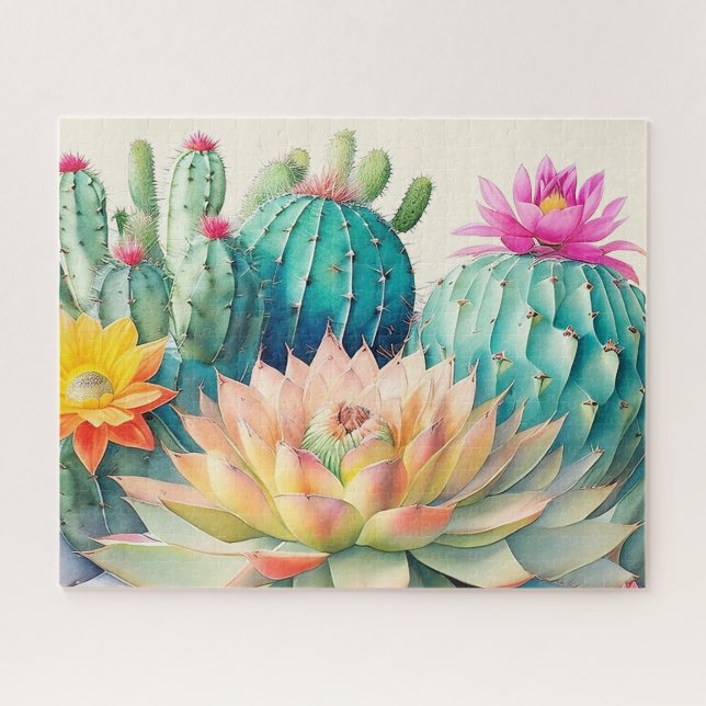 Puzzle Cacti Y Suculento (Horizontal)