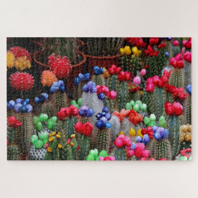 Puzzle Cactus coloridos (Horizontal)