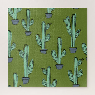 Puzzle Cactus en el Ilustracion Pot