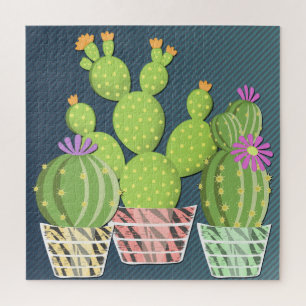 Puzzle Cactus floridos.