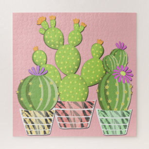 Puzzle Cactus floridos.