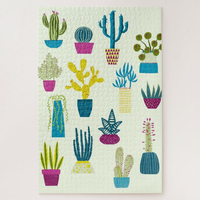 Puzzle Cactus Garden (Vertical)