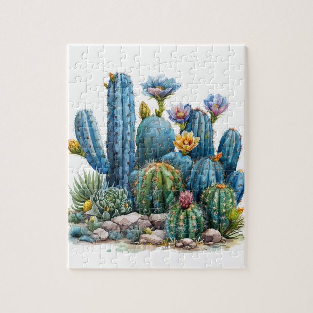Puzzle Cactus y suculentos (Vertical)