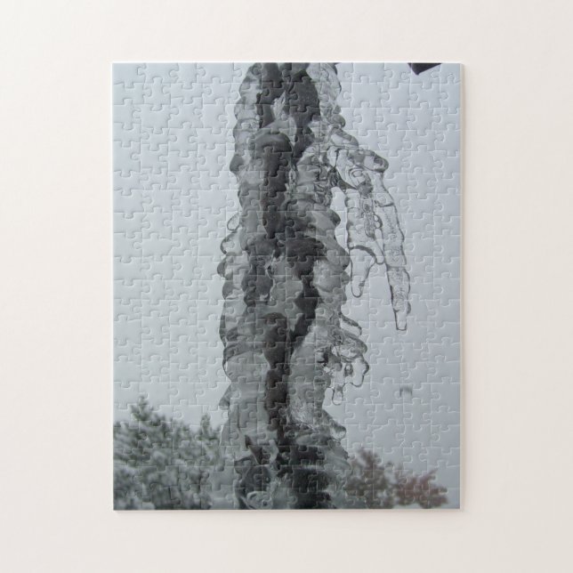 Puzzle cadena helada en invierno (Vertical)