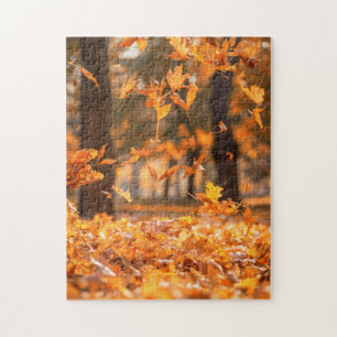 Puzzle Cae en otoño