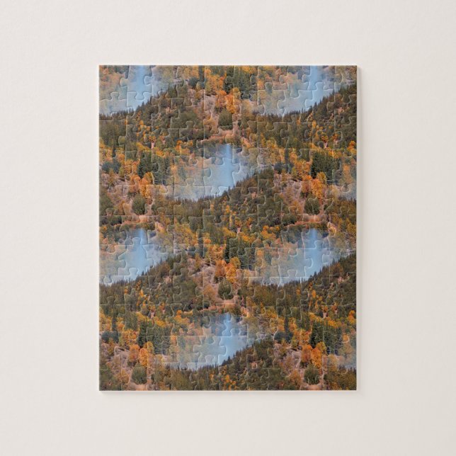Puzzle Caer en las montañas... (Vertical)