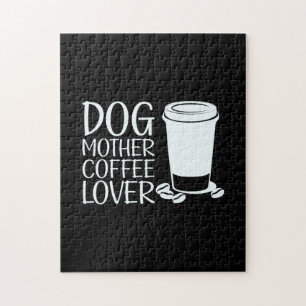 Puzzle Café Art Dog Madre Café Lover