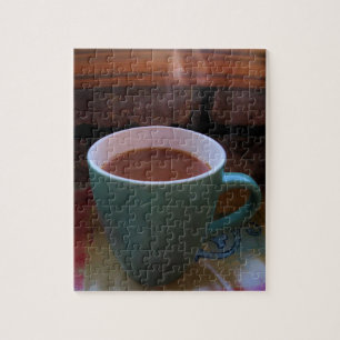 Puzzle Café caliente de la mañana - 8x10 - 110 piezas
