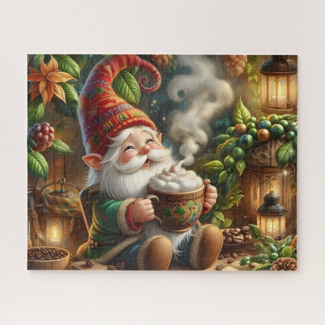 Puzzle Café Cozy Gnome (Horizontal)