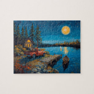 Puzzle Café Lago de Como Calle de Adoquines