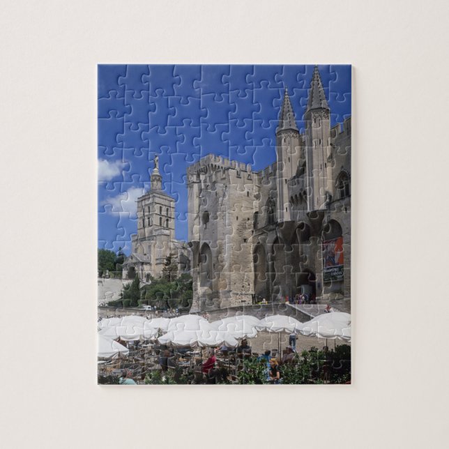 Puzzle Café, Le Palais des Papes, Avignon, Vaucluse, (Vertical)