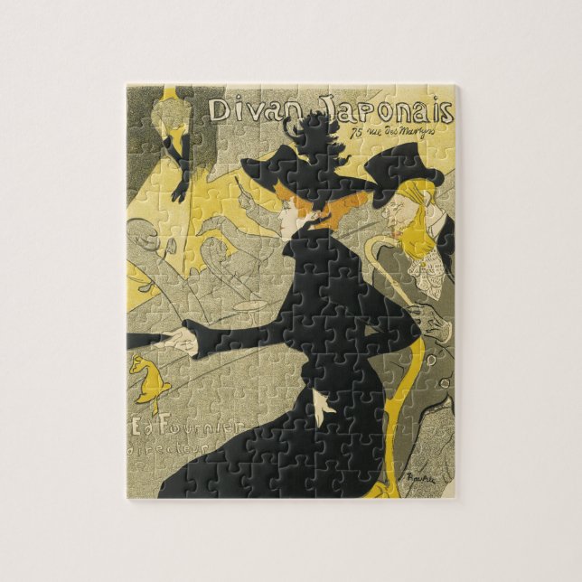 Puzzle Café nocturno Art Nouveau antiguo, Divan Japonais (Vertical)