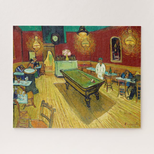 Puzzle Cafe nocturno - Arte de pintura Vincent van Gogh (Horizontal)