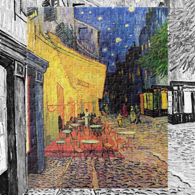 Puzzle Cafe Terrace de noche por Vincent van Gogh (Subido por el creador)