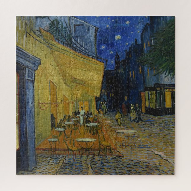 Puzzle Cafe Terrace de noche por Vincent van Gogh (Vertical)