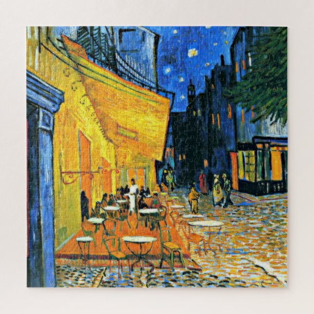 Puzzle Cafe Terraza pintura de arte fino de Vincent van G (Vertical)