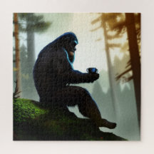 Café Tranquilo Matutino de Bigfoot en el Bosque Sa