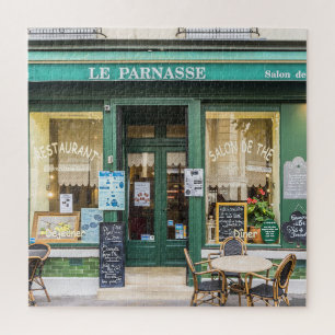Puzzle Cafés franceses: La acogedora escena de Versalles.