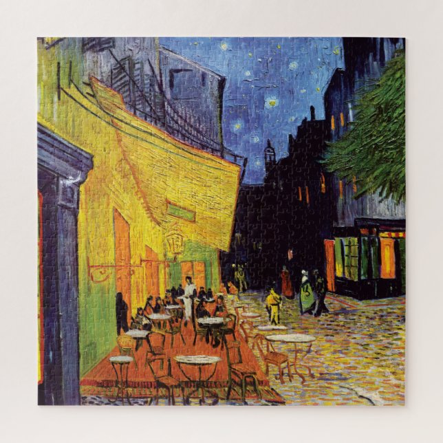 Puzzle Cafetería por la noche de Vincent Van Gogh (Vertical)