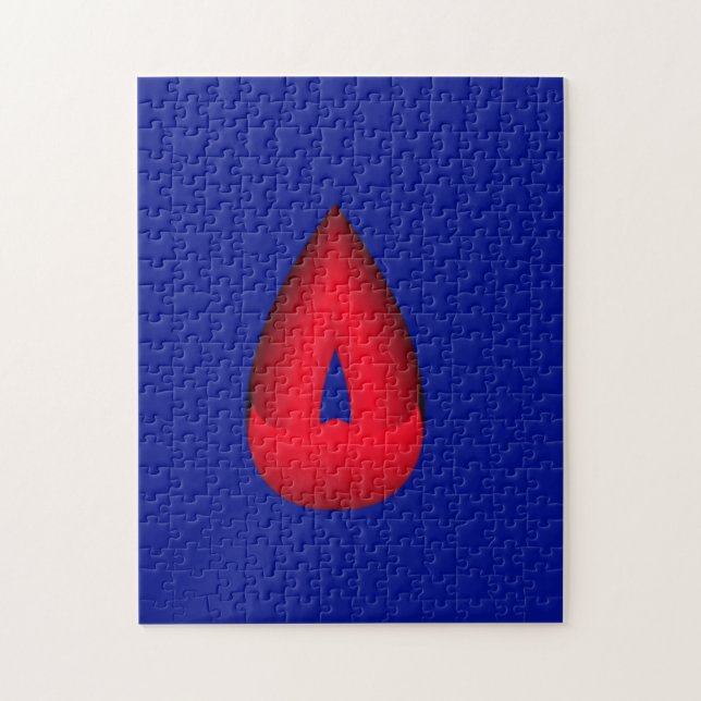 Puzzle Caída de lágrimas rojas (Vertical)